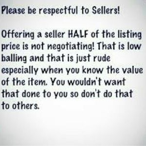 Please be respectful with an offer. I will COMPLETELY ignore insulting offers!